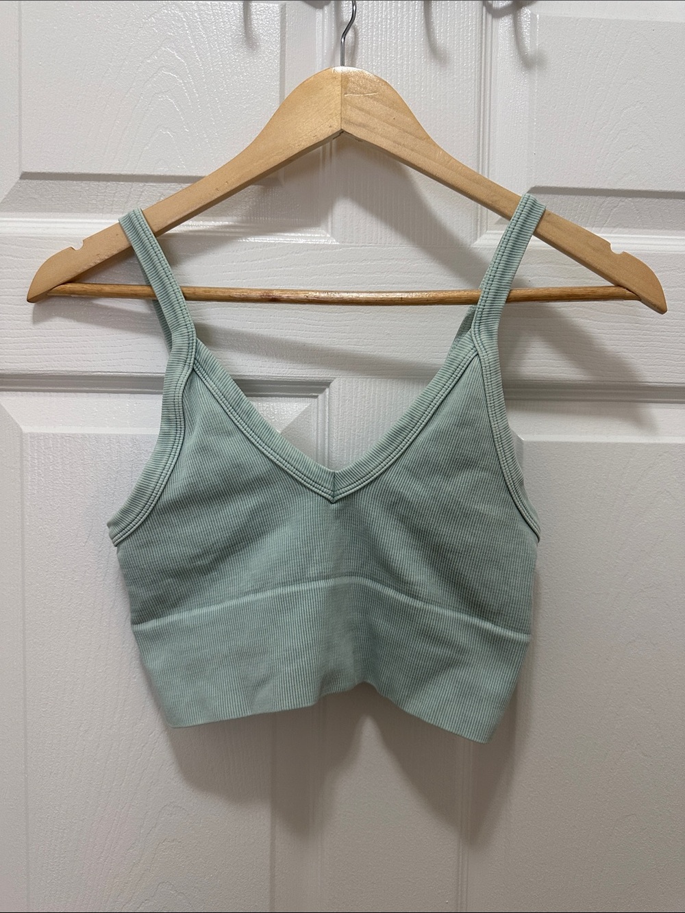 Nikibiki OS Ribbed V-Neck Crop Top